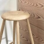 Beuken of Eikenhouten kruk of barkruk