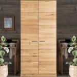 Kernbeuken en wildeiken 2-deurs kledingkast Anton