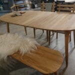 Ovale eettafel model 280 uitschuifbaar of met vast blad